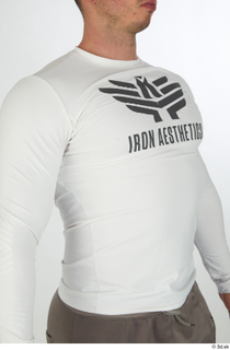 Joel dressed sports upper body white long sleeve shirt 0008.jpg